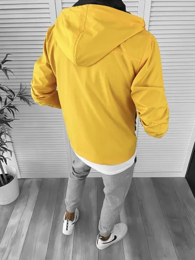 Geaca barbati de toamna mustar din fas subtire 12335 I15-1.2