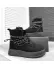 Ghete dama imblanite negre H131 T6-2