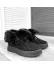 Ghete dama imblanite negre H131 T6-2