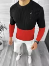 Pulover barbati gros slim fit rosu T3577 i12-4.2