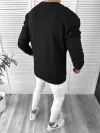 Bluza barbati neagra oversize K224 125-3