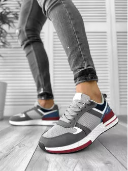 Adidasi barbati casual gri B017 N1-4 Adidasi barbati casual gri B017 N1-4