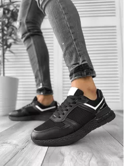 Adidasi barbati casual negri B017 N1-4 Adidasi barbati casual negri B017 N1-4