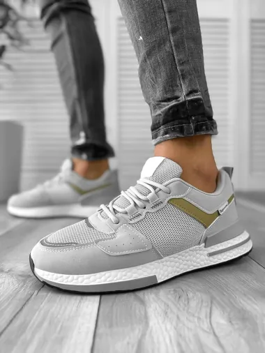 Adidasi barbati casual gri deschis B018 N2-4