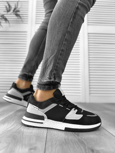 Adidasi barbati casual negri B018 N2-4