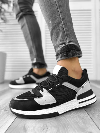 Adidasi barbati casual negri B018 N2-4