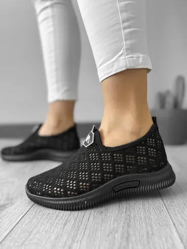 Espadrile dama casual negre CL06 T52-3