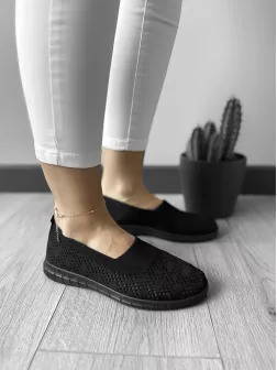 Espadrile dama casual negre CL01 A21-3