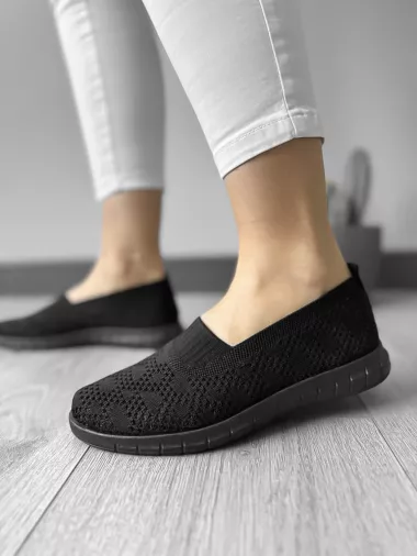 Espadrile dama casual negre CL01 T54-3
