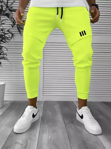 Pantaloni de trening neon conici 12259 P20-3.3