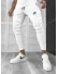 Pantaloni de trening alb conici 12259 D4-4.2