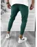 Pantaloni de trening verde inchis conici 12259 P20-4.2