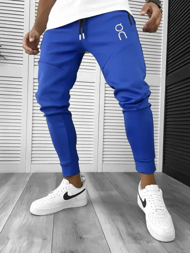 Pantaloni de trening albastri conici 12260 P18-2.2