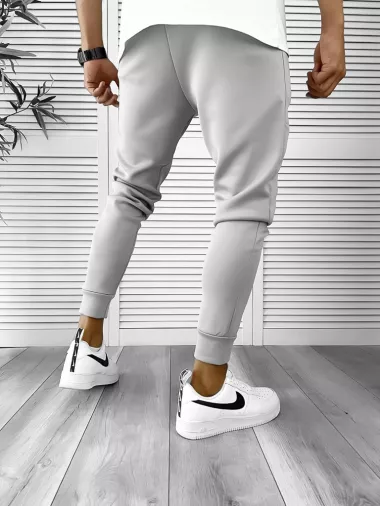 Pantaloni de trening gri conici 12260 122-2