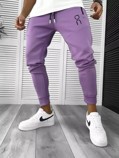 Pantaloni de trening mov conici 12260 Y22