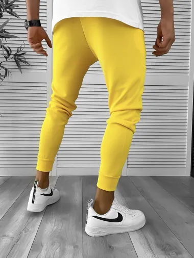 Pantaloni de trening mustar conici 12260 Y2-4