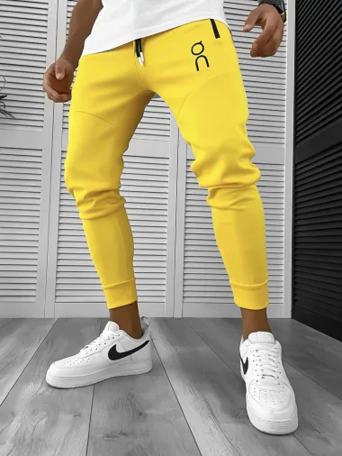Pantaloni de trening mustar conici 12260 Y2-4