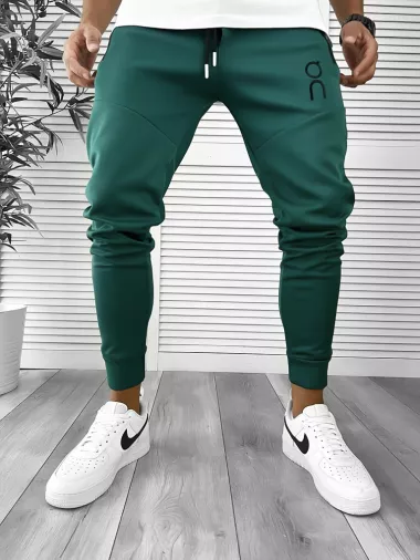 Pantaloni de trening verde conici 12260 O6-3.2