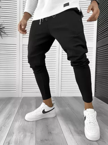 Pantaloni de trening negri 12260 O6-4.2