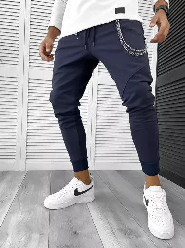 Pantaloni de trening bleumarin 12261 P20-2.3