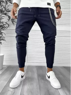 Pantaloni de trening bleumarin 12261 P20-2.3