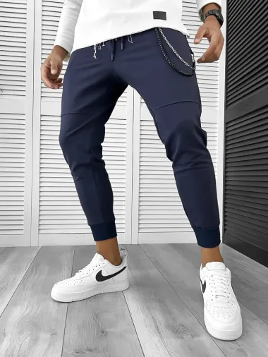 Pantaloni de trening bleumarin 12262 38-3