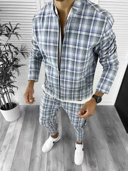 Trening barbati slim fit Pantaloni + Hanorac 12272 D2-1.2 Trening barbati slim fit Pantaloni + Hanorac 12272 D2-1.2