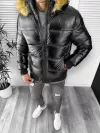 Geaca barbati de iarna neagra 2220 67-5