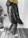 Geaca barbati de iarna neagra 2220 67-5