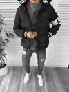 Geaca barbati de iarna neagra 9030 59-4