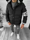 Geaca barbati de iarna neagra 9030 59-4