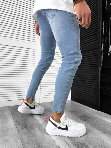 Blugi barbati conici albastri 712 M3-4.3