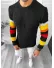 Pulover barbati gros slim fit negru T3588 109 U3-2 / 104-1 E~