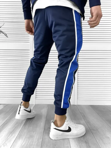 Trening barbati slim fit bleumarin Pantaloni + Hanorac K086 P20-5.3