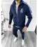 Trening barbati slim fit bleumarin Pantaloni + Hanorac K086 P20-5.3