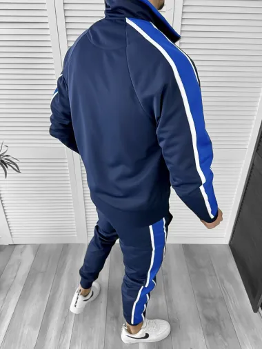Trening barbati slim fit bleumarin Pantaloni + Hanorac K086 P20-5.3