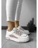 Adidasi dama casual albi cu roz 560 T3-1