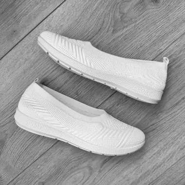 Espadrile dama casual albe CL15 T54-2