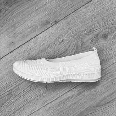 Espadrile dama casual albe CL15 T54-2