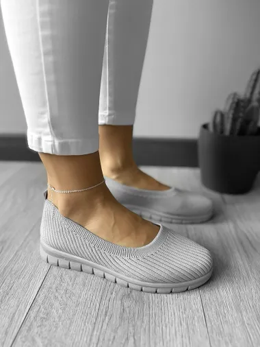 Espadrile dama casual gri CL16 T55-2