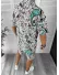 Compleu de vara camasa imprimeu + pantaloni 12838 16-3