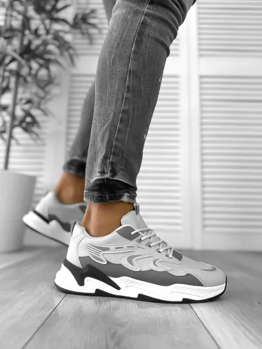 Adidasi barbati gri 762 N17-3