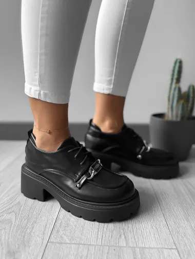 Pantofi dama casual negri 610 T4-2