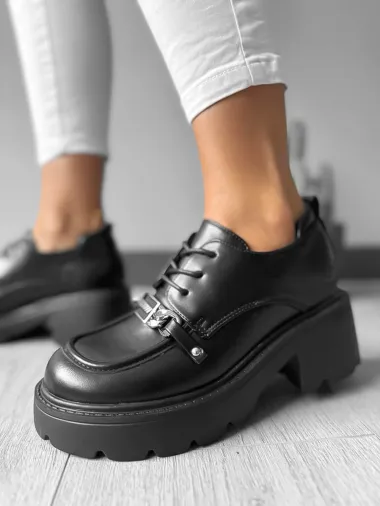 Pantofi dama casual negri 610 T4-2