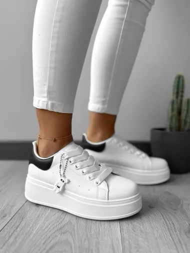 Adidasi dama casual albi B1025 T5-2