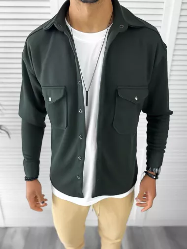 Camasa barbati casual kaki 12910 K2