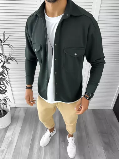 Camasa barbati casual kaki 12910 K2