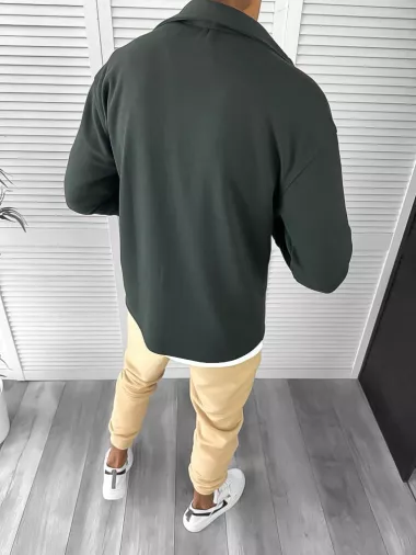 Camasa barbati casual kaki 12910 K2