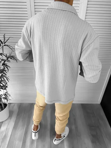 Camasa barbati casual gri 12912 40-4.1