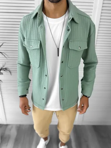 Camasa barbati casual vernil 12912 33-4.2